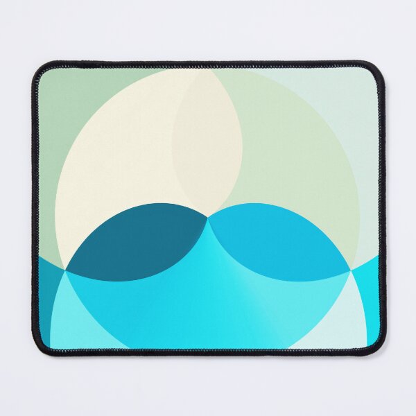 Item preview, Sea Blue Circle Centred Minimal Modern Abstract Shapes designed and sold by patternsoup.