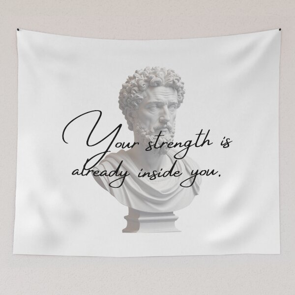 Item preview, Your Strength Is Already Inside You -  Marcus Aurelius Stoic Clothing | Marcus Aurelius Stoicism Quotes Artwork designed and sold by LexaArtworks.