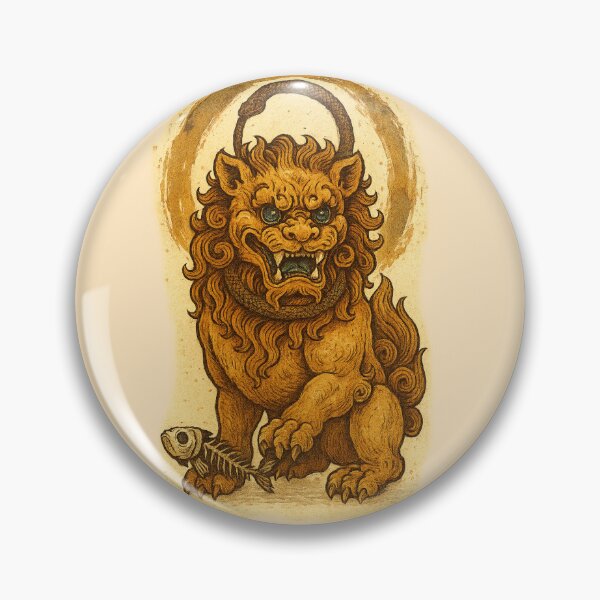 Item preview, Foo Dog with Ouroboros & Fish designed and sold by AnotherFemaleHuman.