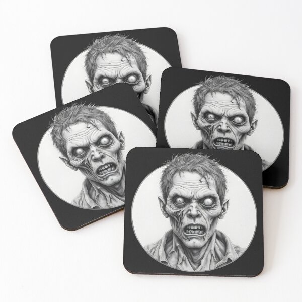 Item preview, Zombie - Undead in Grayscale designed and sold by NightTimeJ.