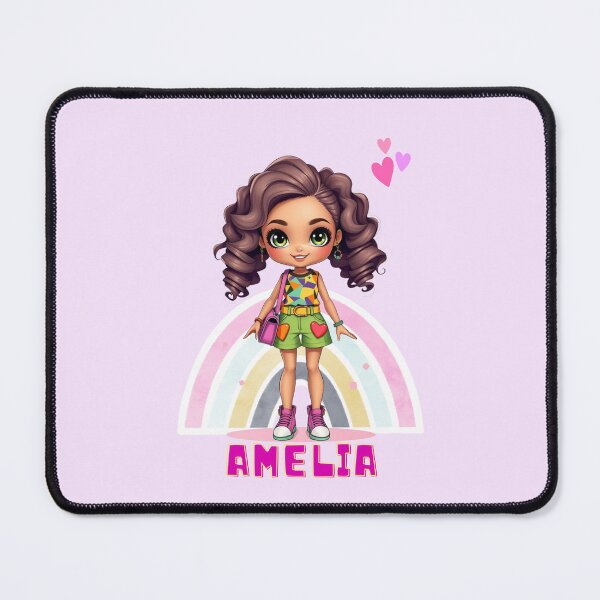 Item preview, Amelia Doll Name Design – Cute Gift for Girls, School Supplies and Birthday Surprises designed and sold by daila70.