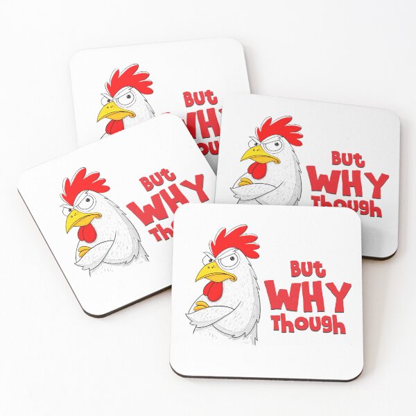Item preview, Grumpy Rooster – “BUT WHY THOUGH” Funny Sarcastic T-Shirt designed and sold by majesty-prints.