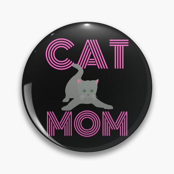 Item preview, ¡MAMÁ GATA! Con una elegante fuente monocromática, un adorable gato gris para amantes de los gatos. designed and sold by AlphaBetulia.