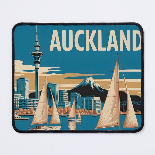 Item preview, Auckland: Classic Travel Poster Elegance designed and sold by LSVart.