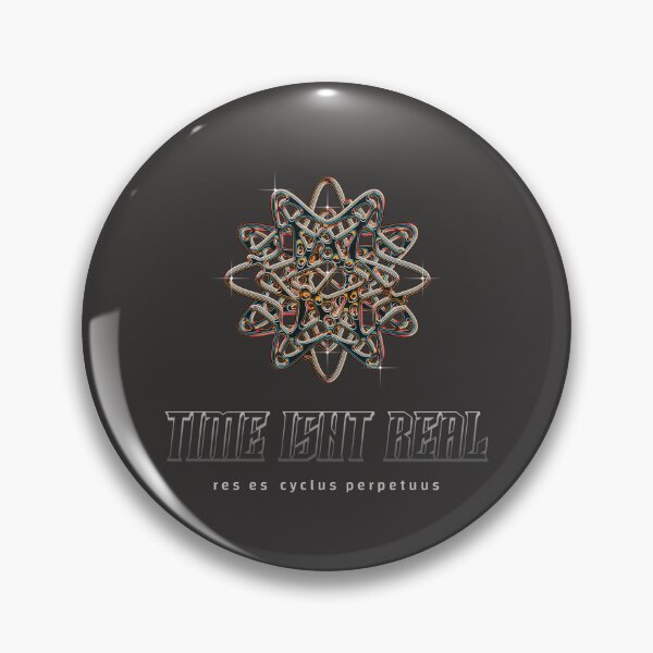 Item preview, Time Isn't Real - Surreal Abstract Chrome Design designed and sold by in-meme-veritas.