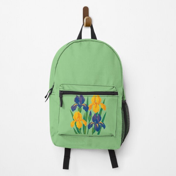 Item preview, Retro Irises Bold Vintage Floral Style designed and sold by FrictionMaxxing.