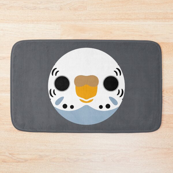 Item preview, The face of a normal gray female budgie designed and sold by INKOYADO.