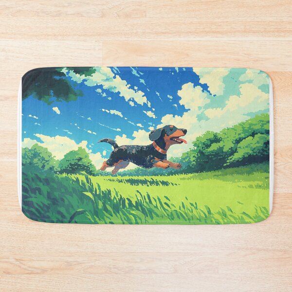Item preview, Pixel Dachshund on Grass designed and sold by Christian Weiss.