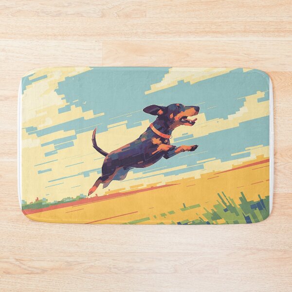 Item preview, Pixel Dachshund Running Full Speed designed and sold by Christian Weiss.
