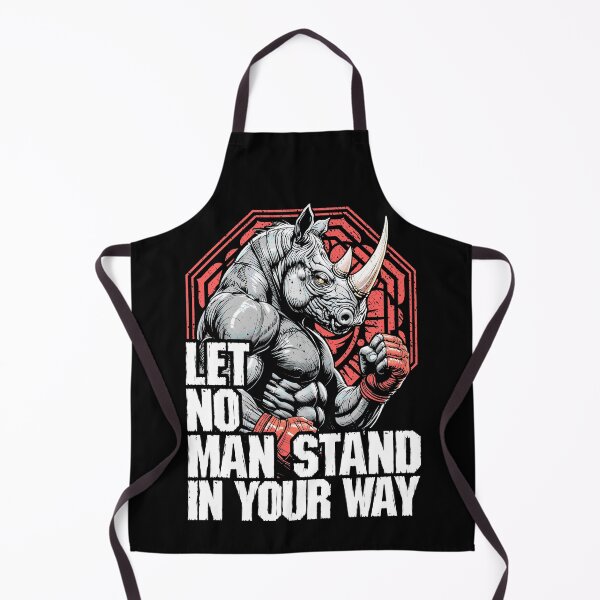 Item preview, MMA Fighter Rhino Let No Man Stand Rhinoceros Martial Arts designed and sold by GrandeDuc.