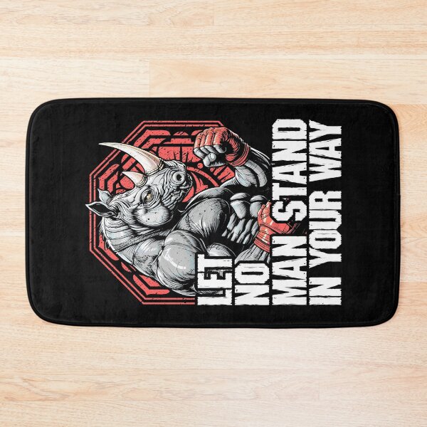 Item preview, MMA Fighter Rhino Let No Man Stand Rhinoceros Martial Arts designed and sold by GrandeDuc.