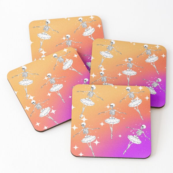 Item preview, Halloween ballerina skeletons designed and sold by ArtGrafix1.
