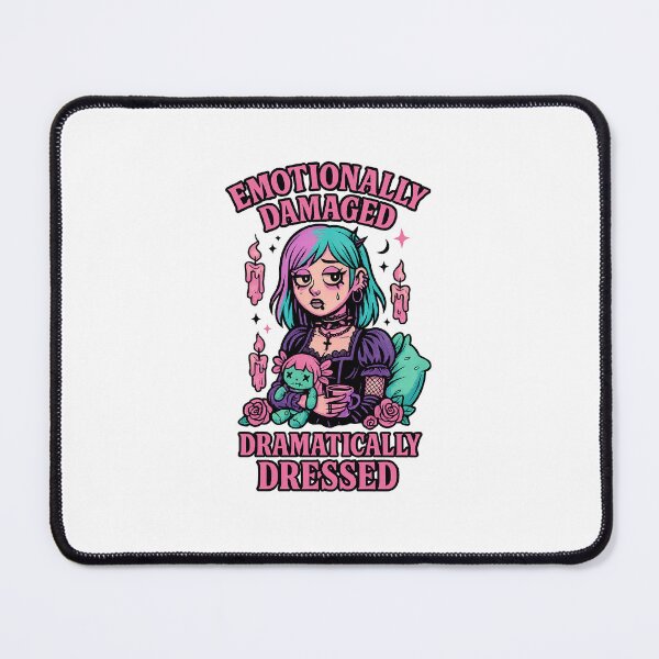 Item preview, Emotionally Damaged - Pastel Goth designed and sold by ResinandRelics.