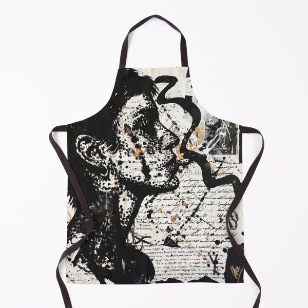 Item preview, Annotations of the Self – Black and White Mixed Media Portrait designed and sold by CheHojas.