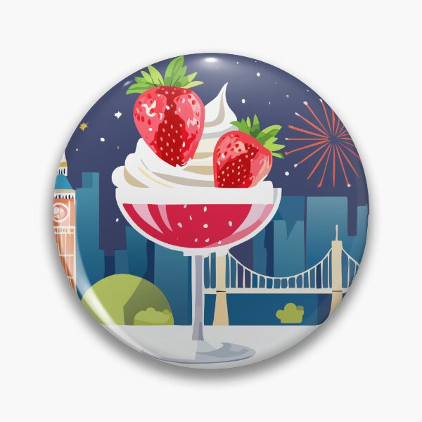 Item preview, Exuberant cup of strawberries with cream designed and sold by JohannaWallace.