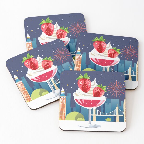 Item preview, Exuberant cup of strawberries with cream designed and sold by JohannaWallace.