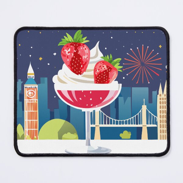 Item preview, Exuberant cup of strawberries with cream designed and sold by JohannaWallace.
