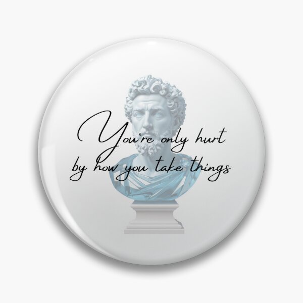 Item preview, You're Only Hurt by How You Take Things -  Marcus Aurelius Stoic Clothing | Marcus Aurelius Stoicism Quotes Artwork designed and sold by LexaArtworks.