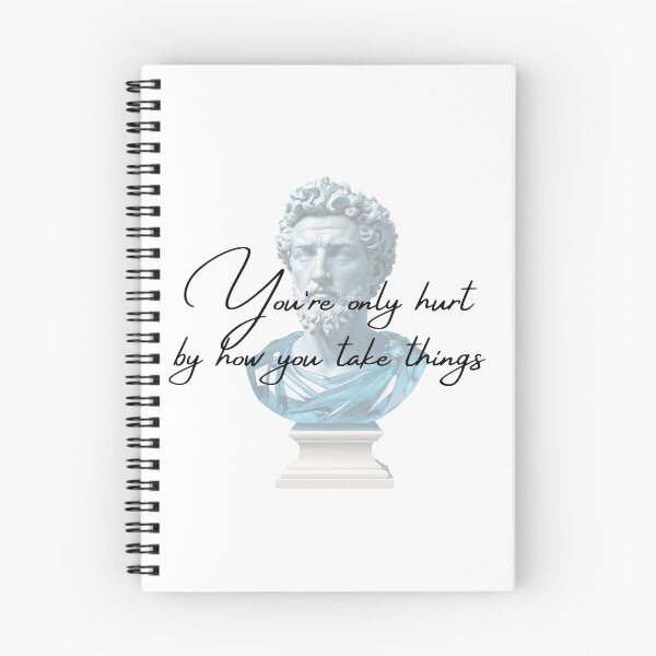 Item preview, You're Only Hurt by How You Take Things -  Marcus Aurelius Stoic Clothing | Marcus Aurelius Stoicism Quotes Artwork designed and sold by LexaArtworks.