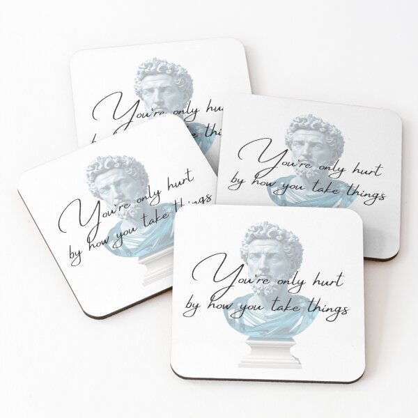 Item preview, You're Only Hurt by How You Take Things -  Marcus Aurelius Stoic Clothing | Marcus Aurelius Stoicism Quotes Artwork designed and sold by LexaArtworks.