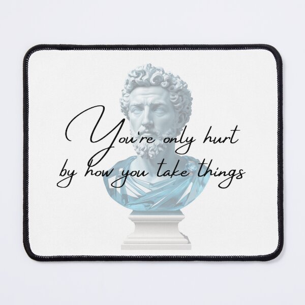 Item preview, You're Only Hurt by How You Take Things -  Marcus Aurelius Stoic Clothing | Marcus Aurelius Stoicism Quotes Artwork designed and sold by LexaArtworks.