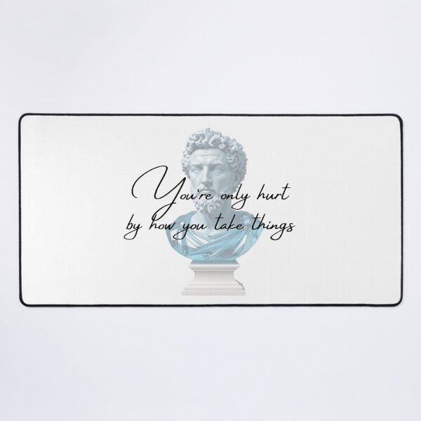 Item preview, You're Only Hurt by How You Take Things -  Marcus Aurelius Stoic Clothing | Marcus Aurelius Stoicism Quotes Artwork designed and sold by LexaArtworks.