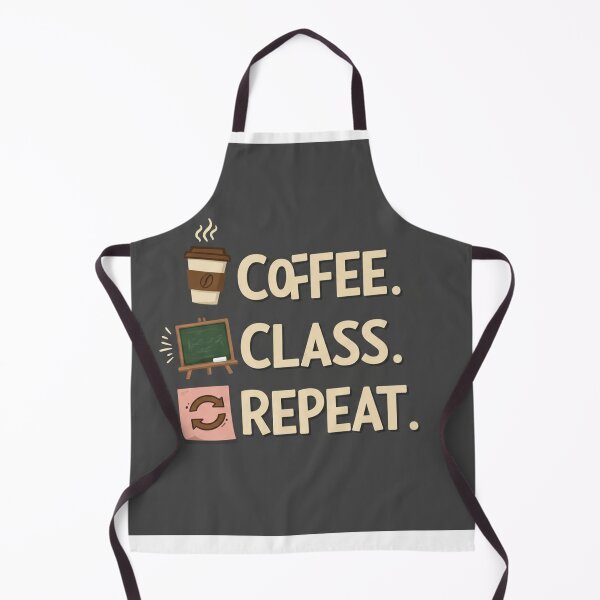 Item preview, Coffee, Class, Repeat- Student Life Quote Sticker designed and sold by MikokoDesigns.