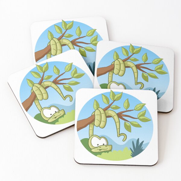 Item preview, Hanging Out – Cute Jungle Snake Cartoon designed and sold by Sore Creations.