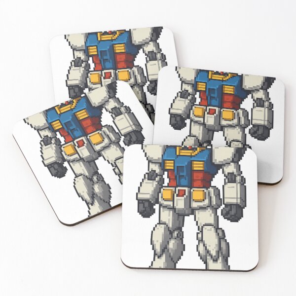 Item preview, RX-78-2 Gundam Pixel Art  Retro Mecha Design designed and sold by Snapnfit.