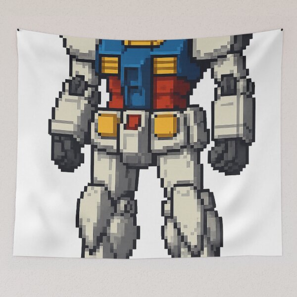 Item preview, RX-78-2 Gundam Pixel Art  Retro Mecha Design designed and sold by Snapnfit.