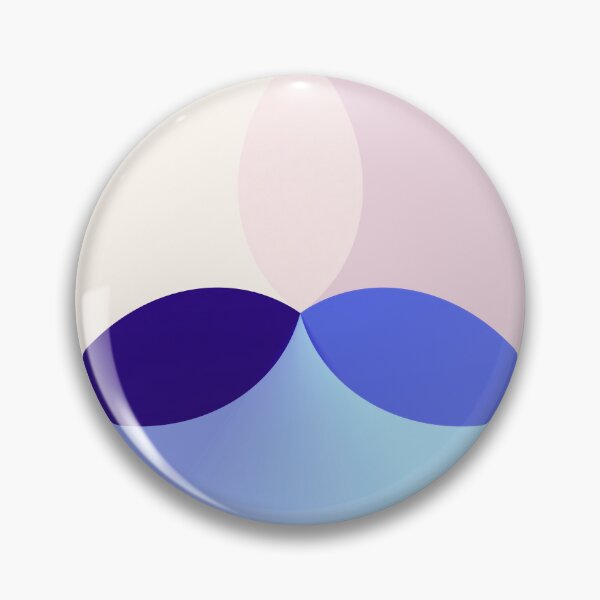 Item preview, Pastel Pink and Blue Circle Centred Minimal Modern Abstract Shapes designed and sold by patternsoup.