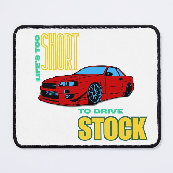 Item preview, Funny Car Mod Shirt – Life’s Too Short to Drive Stock – Modified Car Tee designed and sold by jvrCARZ.