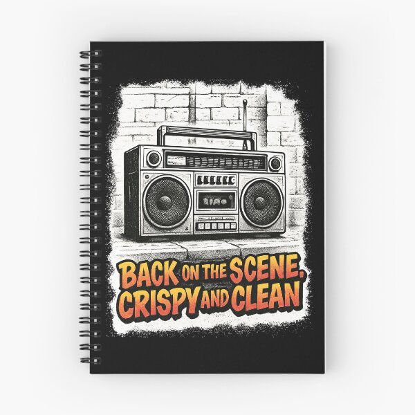 Item preview, Back on the Scene – Crispy and Clean Boombox Design designed and sold by TheDisloyalists.