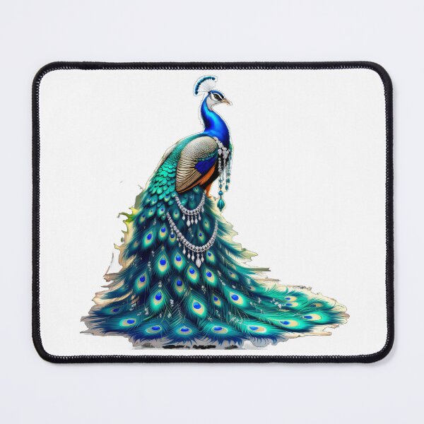 Item preview, ARTY Vibrant Peacock Feather Burst designed and sold by ARTYNest.store.