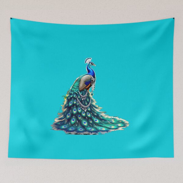 Item preview, ARTY Vibrant Peacock Feather Burst designed and sold by ARTYNest.store.