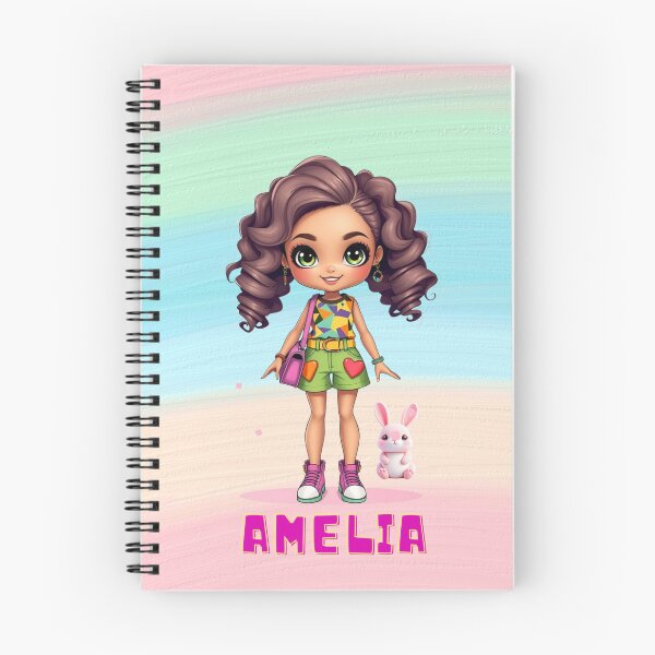 Item preview, Amelia Doll Name Design – Cute Gift for Girls, School Supplies and Birthday Surprises designed and sold by daila70.