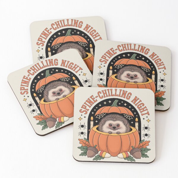 Item preview, Vintage Halloween Hedgehog – Spine-Chilling Night designed and sold by lalasine.story.