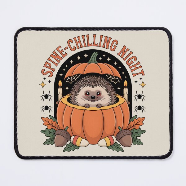 Item preview, Vintage Halloween Hedgehog – Spine-Chilling Night designed and sold by lalasine.story.