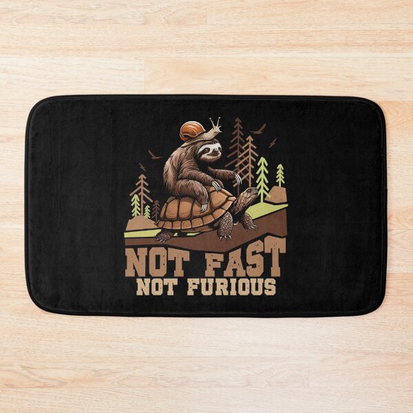 Item preview, Not Fast, Not Furious - Funny Snail Sloth Tortoise Adventure designed and sold by HimayaStudio.