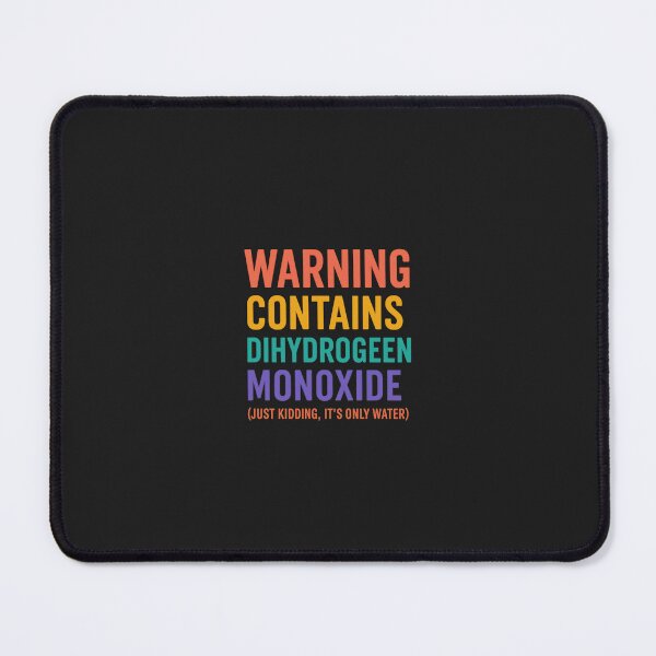 Item preview, Dihydrogen Monoxide Warning – Funny Rainbow Science Joke Design designed and sold by Willebees.