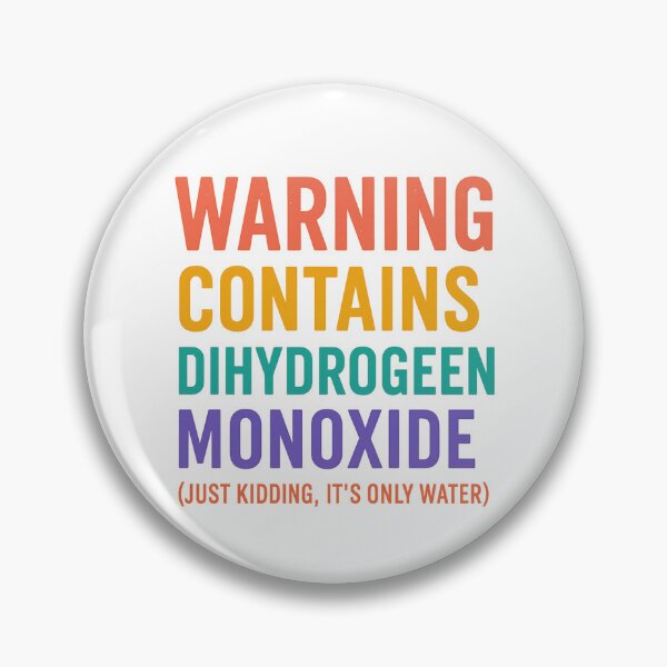 Item preview, Dihydrogen Monoxide Warning – Funny Rainbow Science Joke Design designed and sold by Willebees.