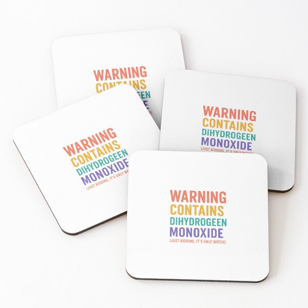 Item preview, Dihydrogen Monoxide Warning – Funny Rainbow Science Joke Design designed and sold by Willebees.