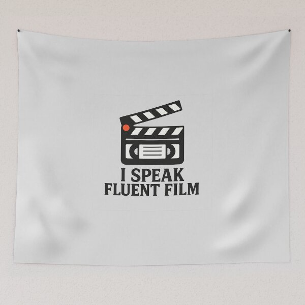 Item preview, I Speak Fluent Film – Minimalist Movie Language Design designed and sold by MarCinu Art.