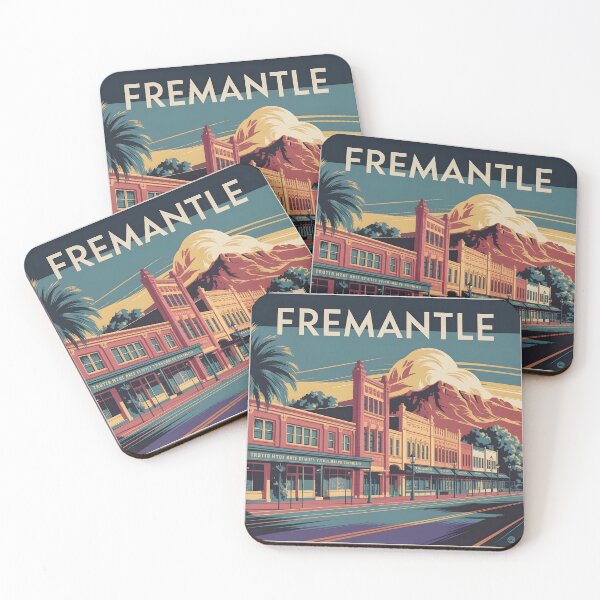 Item preview, Fremantle: Classic Travel Poster Harbor Charm designed and sold by LSVart.