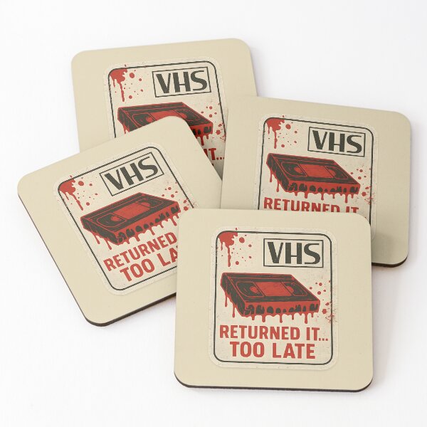 Item preview, VHS Returned It… Too Late – Horror Rental Warning Design designed and sold by MarCinu Art.