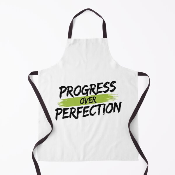 Item preview, Progress Over Perfection – Bold Green Brush Quote designed and sold by ArtByYunus.