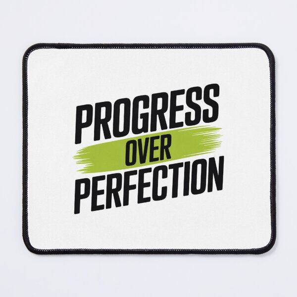 Item preview, Progress Over Perfection – Bold Green Brush Quote designed and sold by ArtByYunus.
