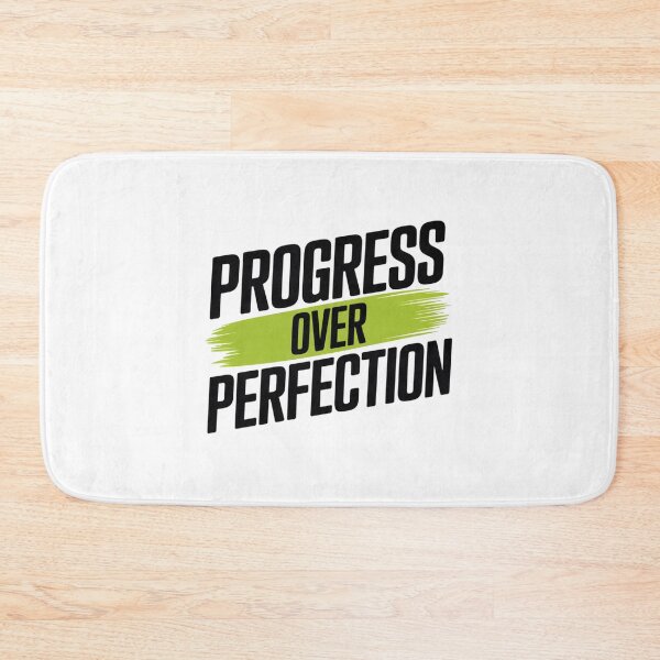 Item preview, Progress Over Perfection – Bold Green Brush Quote designed and sold by ArtByYunus.