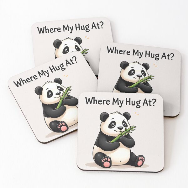 Item preview, Where My Hug At Teddy Bear Panda Gify designed and sold by ChearshiPrints.