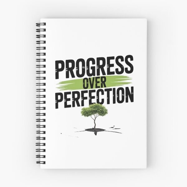 Item preview, Progress Over Perfection – Bold Green Brush Quote designed and sold by ArtByYunus.
